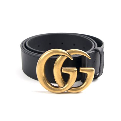 gucci gg buckle black blue reversible women belt|Gucci belt with gold buckle.